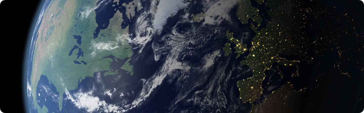 View of planet fro space