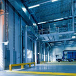 Warehouse loading bay interior